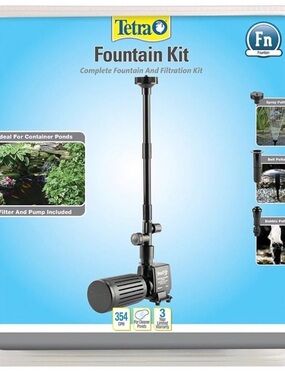 Fountain Kit – Black Pond Fountain & Filtration Pump